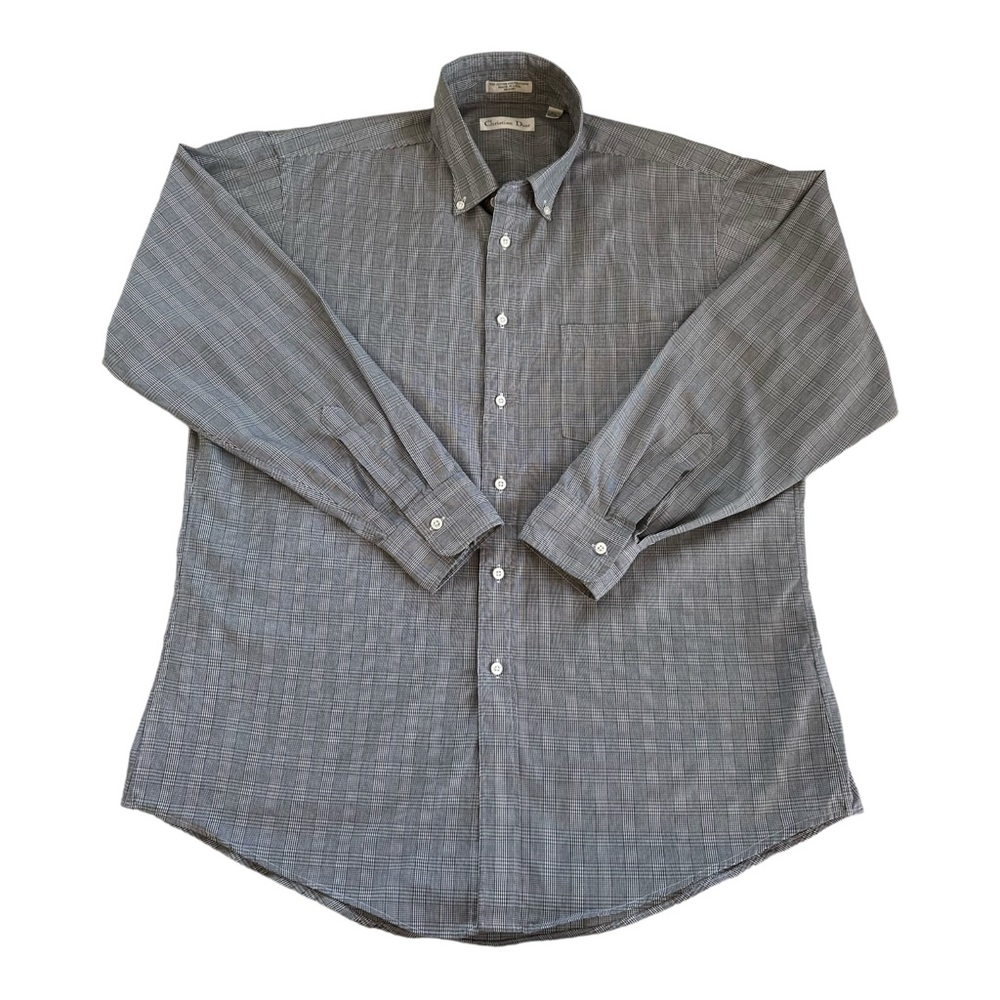 CHRISTIAN DIOR Men's Long Sleeve Dress Shirt Size 16.5 32-33